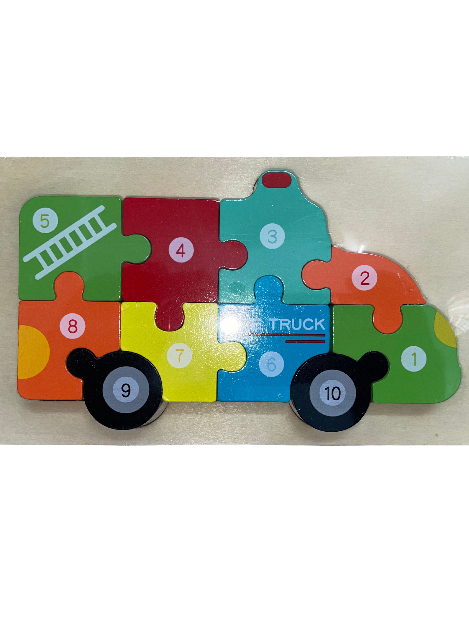 Wooden Ambulance Puzzles Montessori